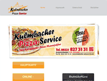 Tablet Screenshot of kulmbacher-pizzaservice.de
